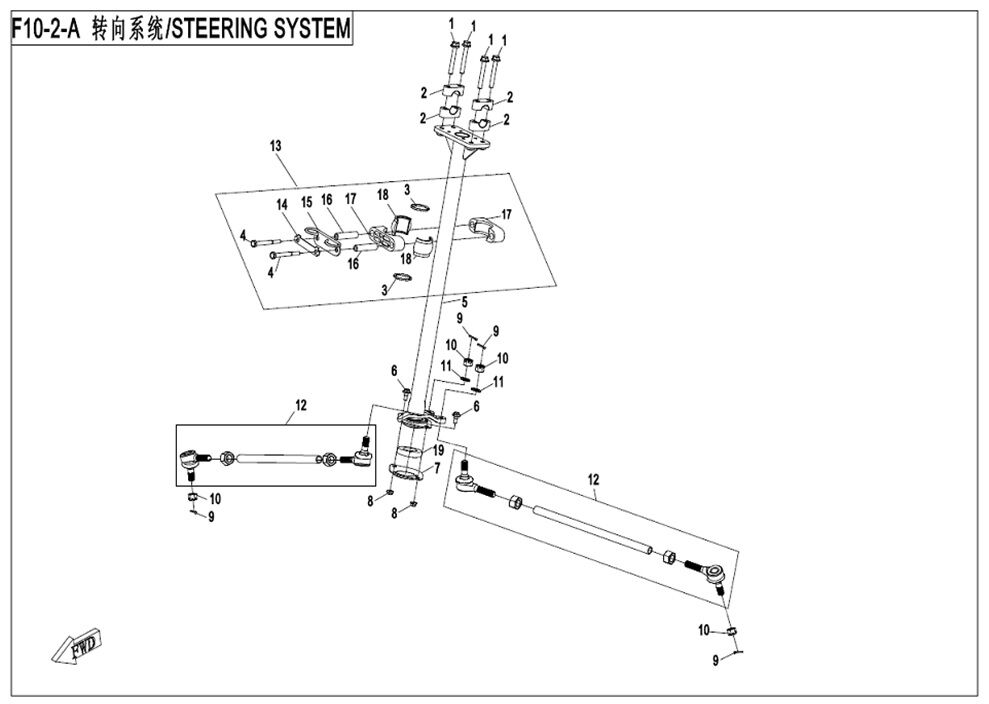 SYSTEME DE DIRECTION POUR CFORCE 450 L7E 2019