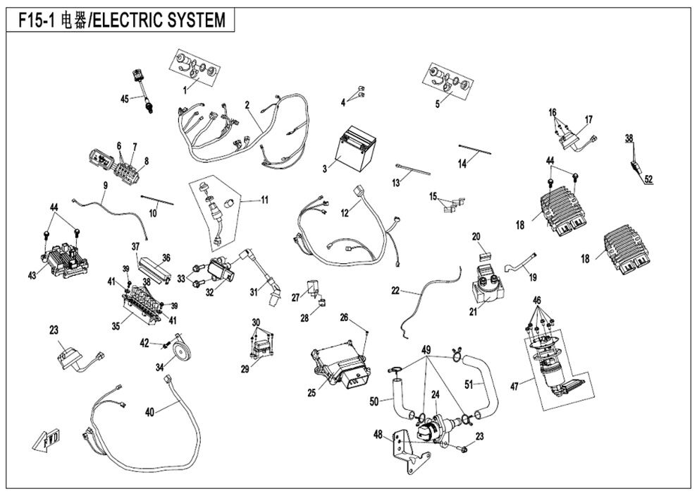 SYSTEME ELECTRIQUE POUR CFORCE 450 COURT T3 2019