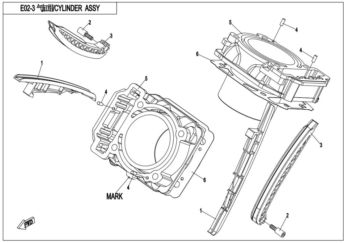 ENSEMBLE DE CYLINDRE POUR CFORCE 850 T3 2021