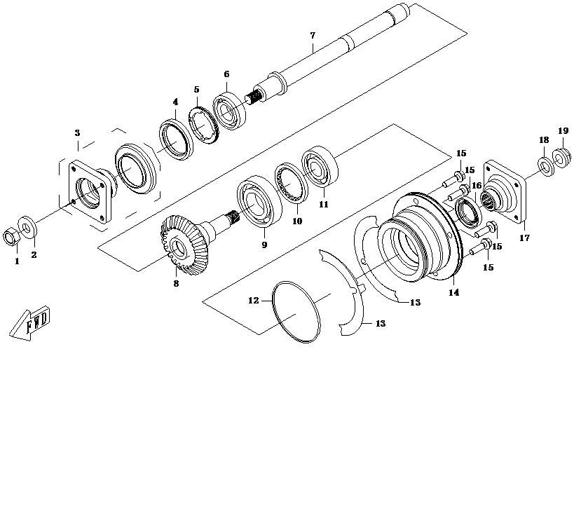 TRANSMISSION POUR CFORCE 500 5A 2014