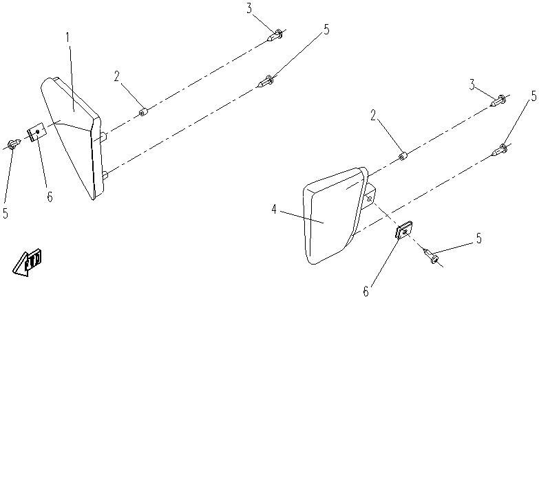 PARE CHOCS AVEC CLIGNOTANTS INTEGRES POUR CFORCE 500 5A 2013