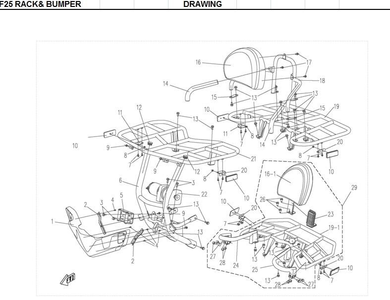 PARE CHOCS POUR CFORCE 500 5A 2013