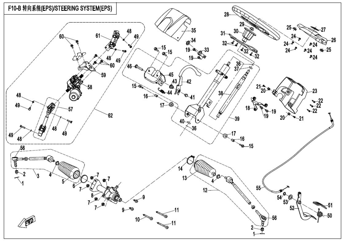 SYSTEME DE DIRECTION EPS POUR UFORCE 550 2019