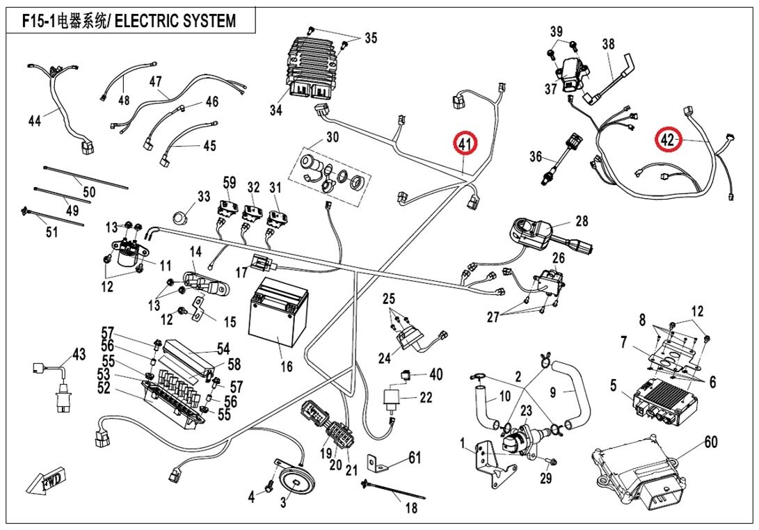SYSTEME ELECTRIQUE POUR UFORCE 550 2020