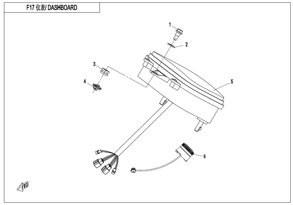 TABLEAU DE BORD POUR UFORCE 800 EPS T1 2018