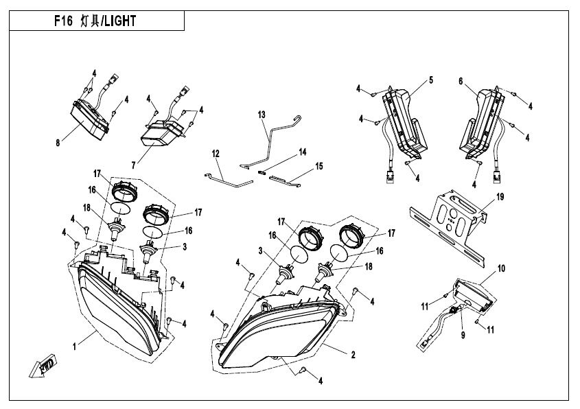 ECLAIRAGE SIGNALISATION POUR UFORCE 800 2014