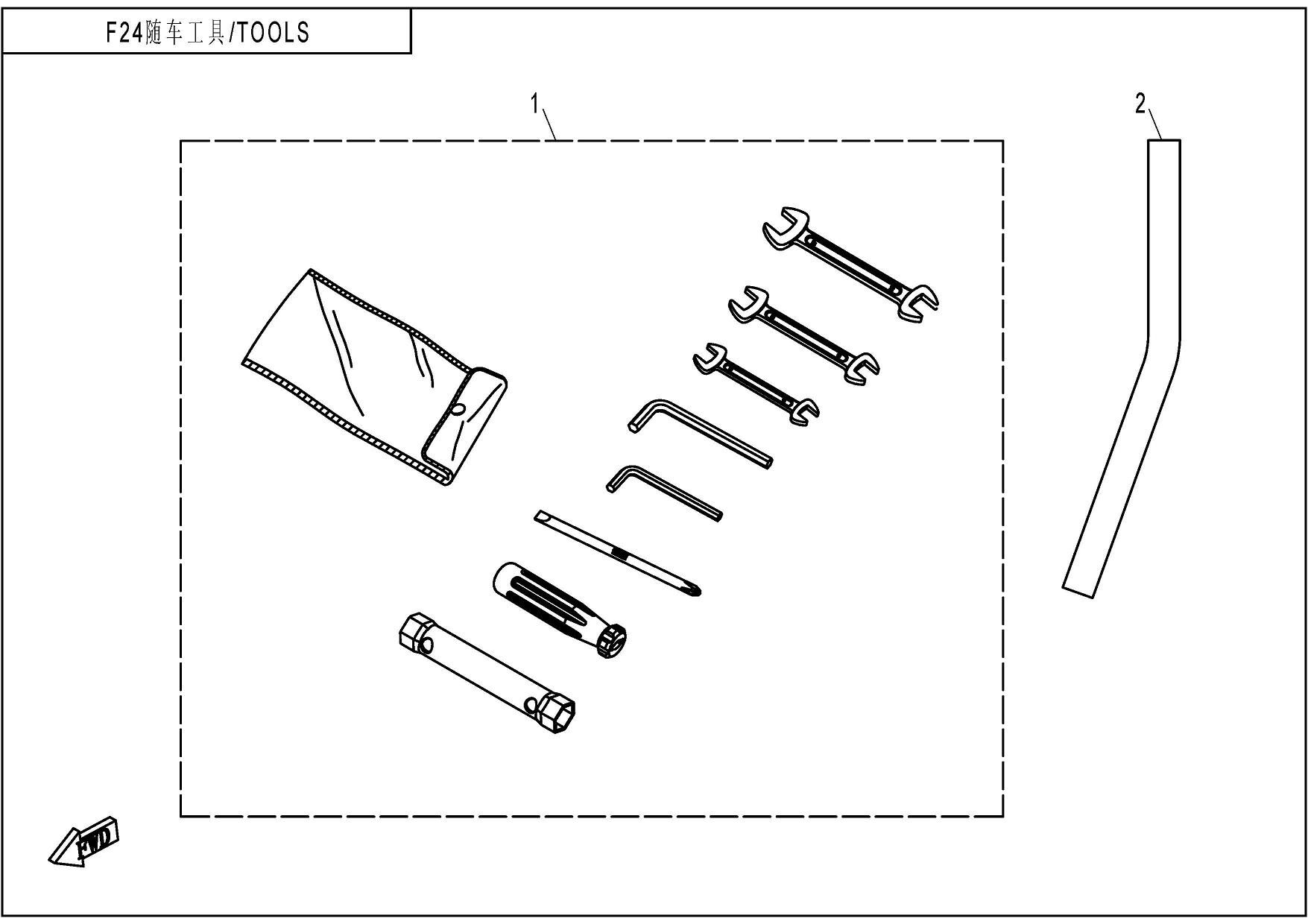 OUTILS POUR UFORCE 800 EPS 2014