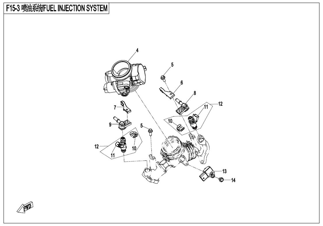 SYSTEME D INJECTION DE CARBURANT POUR CFORCE 820 LE L7E 2018