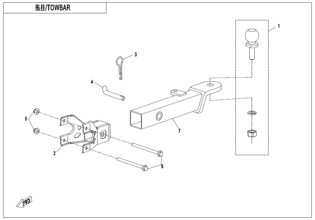ATTELAGE POUR CFORCE 850 T3 2018