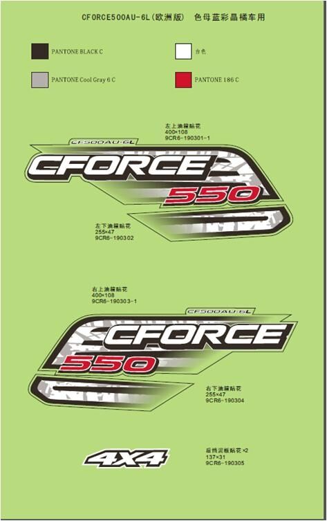 DECORATION POUR CFORCE 550 2014