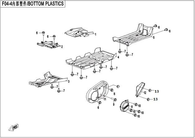 PROTECTION PLASTIQUE POUR CFORCE 550 2015