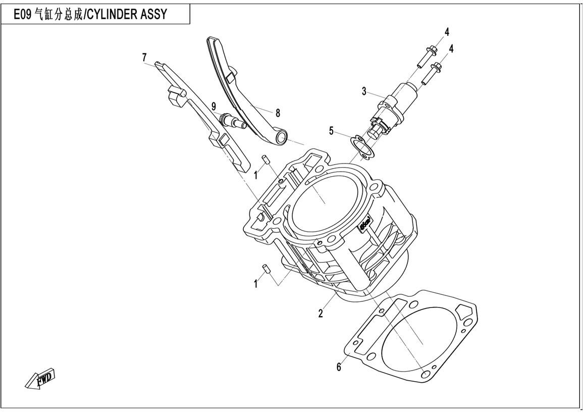 CYLINDRE POUR CFORCE 550 2014