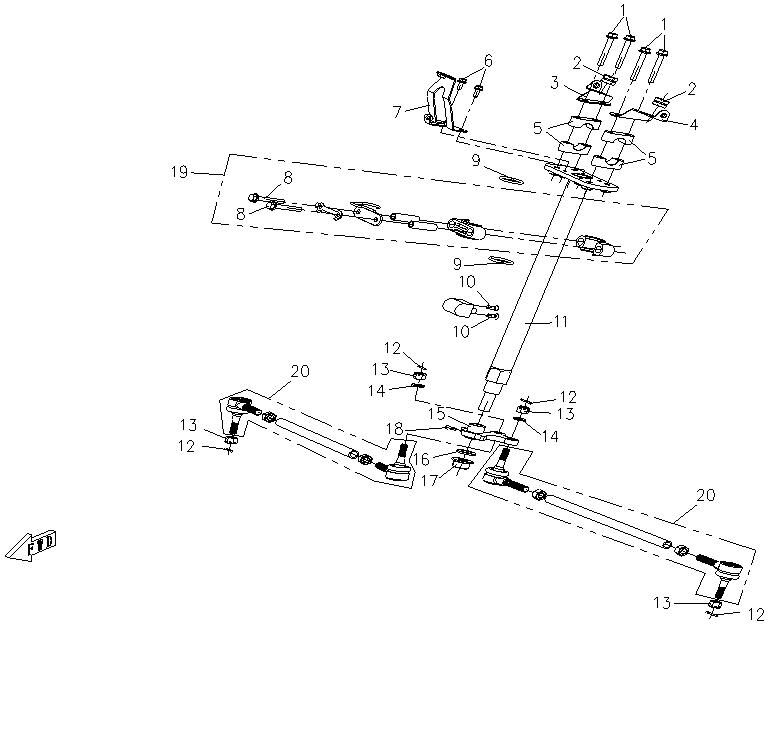 DIRECTION POUR CFORCE 500 2 2012