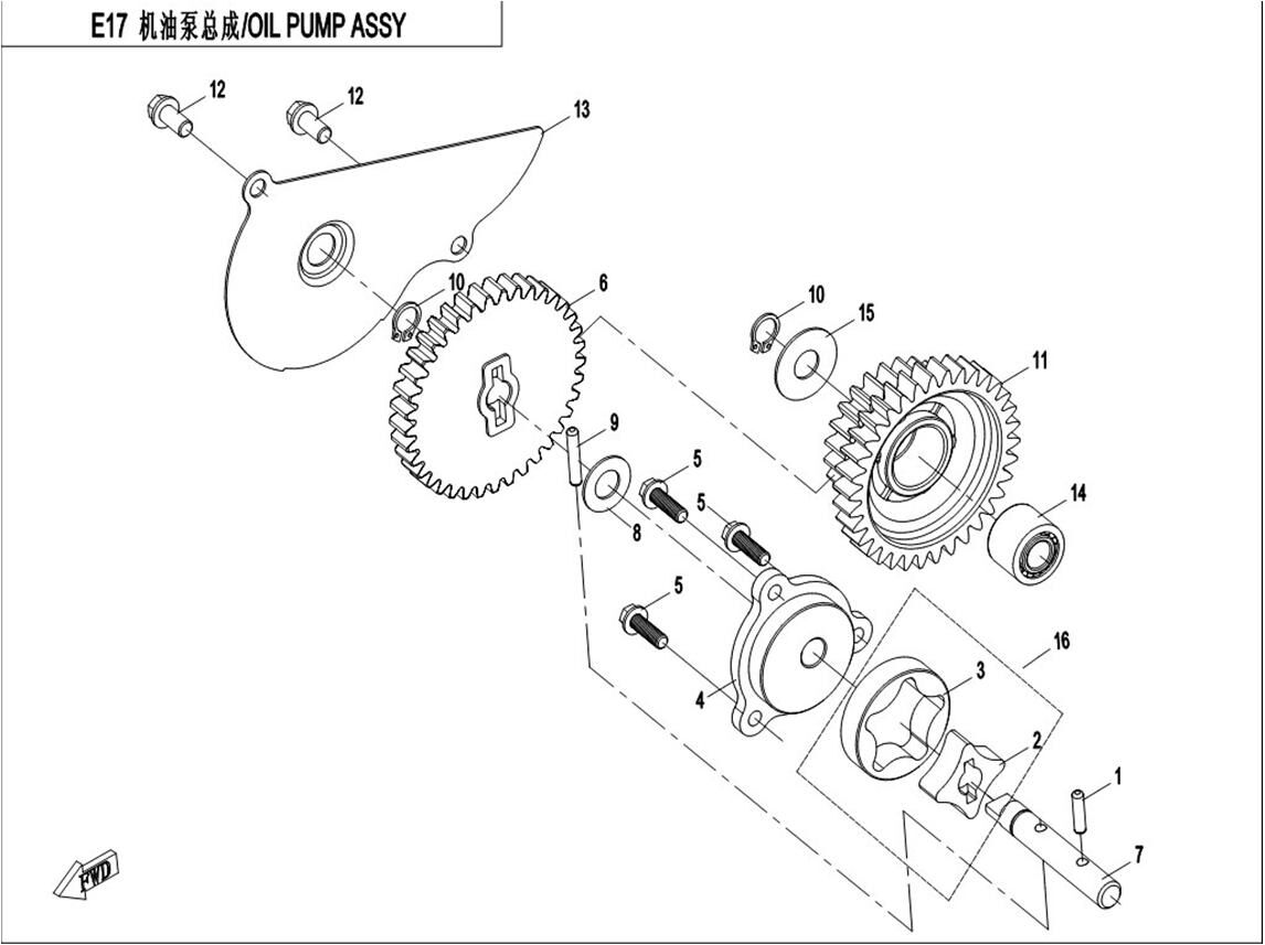 POMPE A HUILE POUR CFORCE 550 2015
