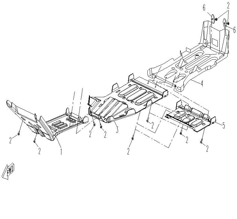PROTECTION DE CHASSIS POUR CFORCE 500 2 2014