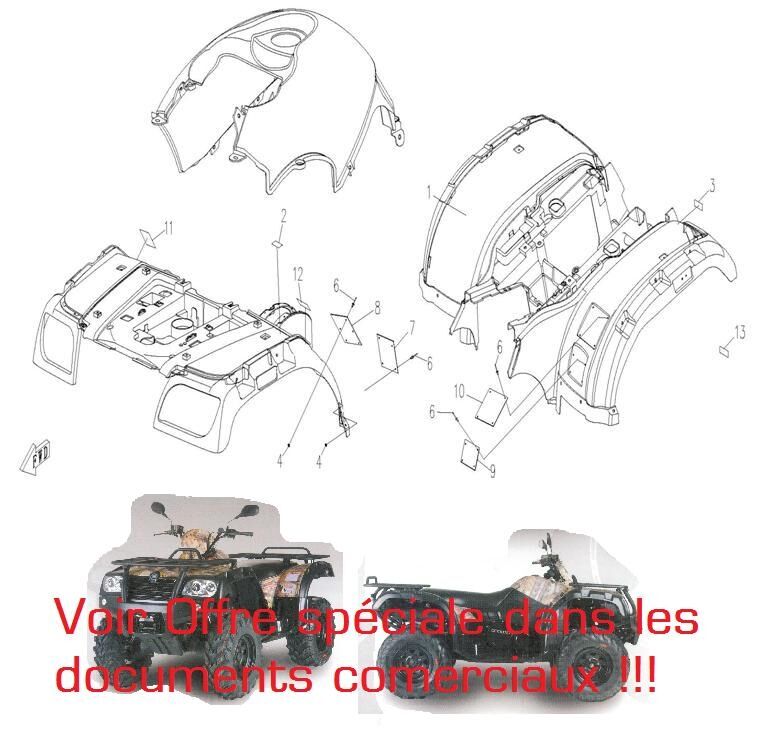 ADHESIFS POUR CFORCE 500 2 2011