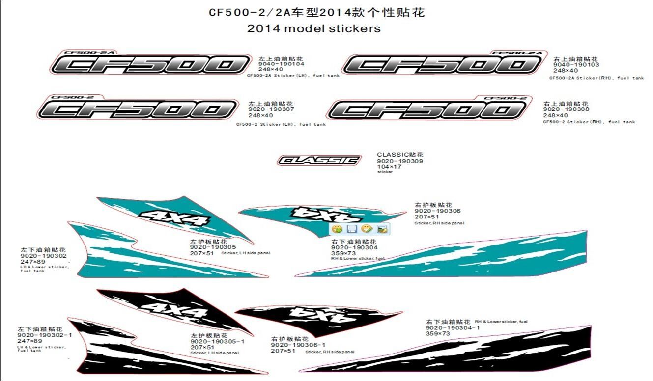 DECORATION 2014 POUR CFORCE 500 2 2012