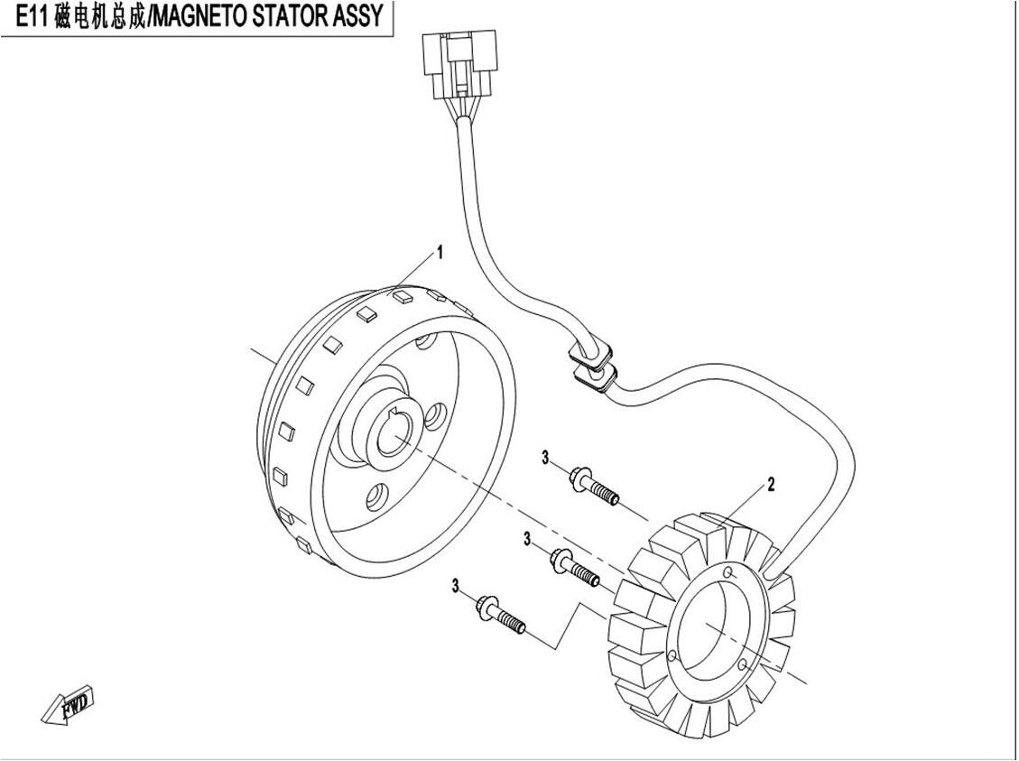 STATOR POUR CFORCE 550 2015