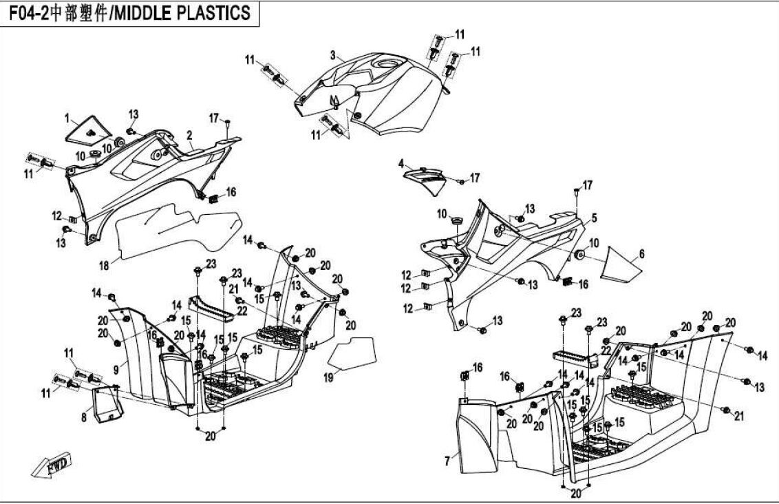 CARENAGE POUR CFORCE 550 2014