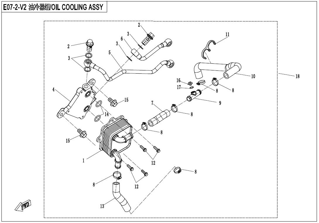 SYSTEME DE REFROIDISSEMENT DE L HUILE POUR ZF1000 EPS 2018