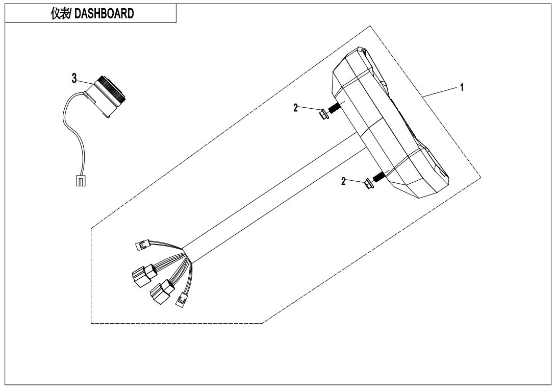 TABLEAU DE BORD POUR CFORCE 850 L7E 2019