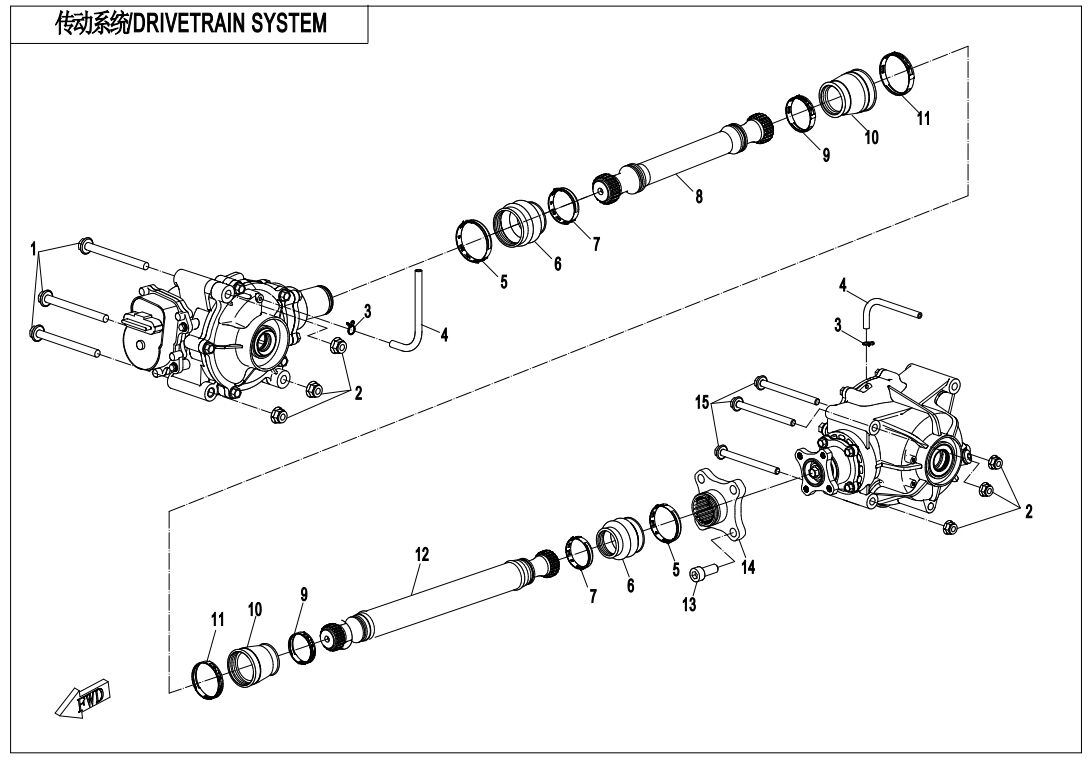 SYSTEME DE TRANSMISSION POUR CFORCE 850 L7E 2020