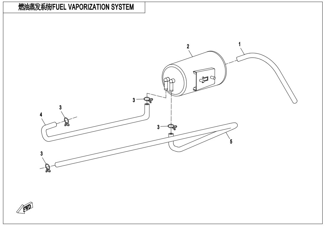SYSTEME DE VAPORISATION DU CARBURANT POUR CFORCE 850 L7E 2019