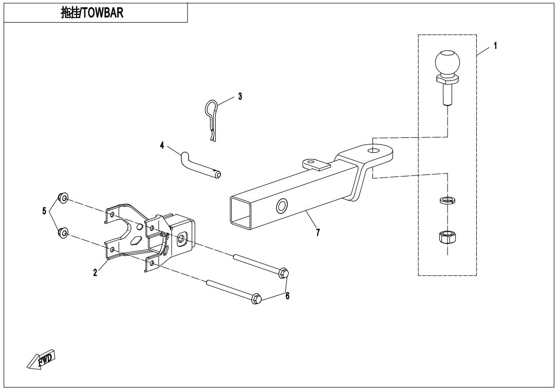 ATTELAGE POUR CFORCE 850 L7E 2019