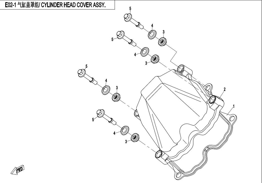 ENSEMBLE DE COUVRE CULASSE POUR CFORCE 600 T3 SANS EPS 2020