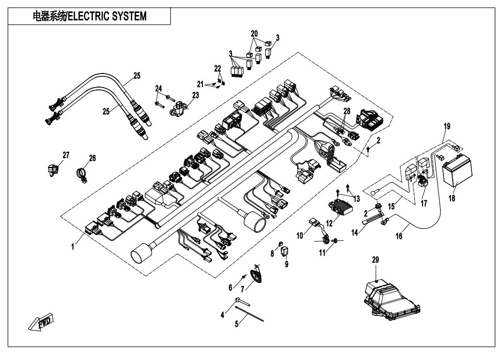 SYSTEME ELECTRIQUE POUR 650 NK ABS 2018