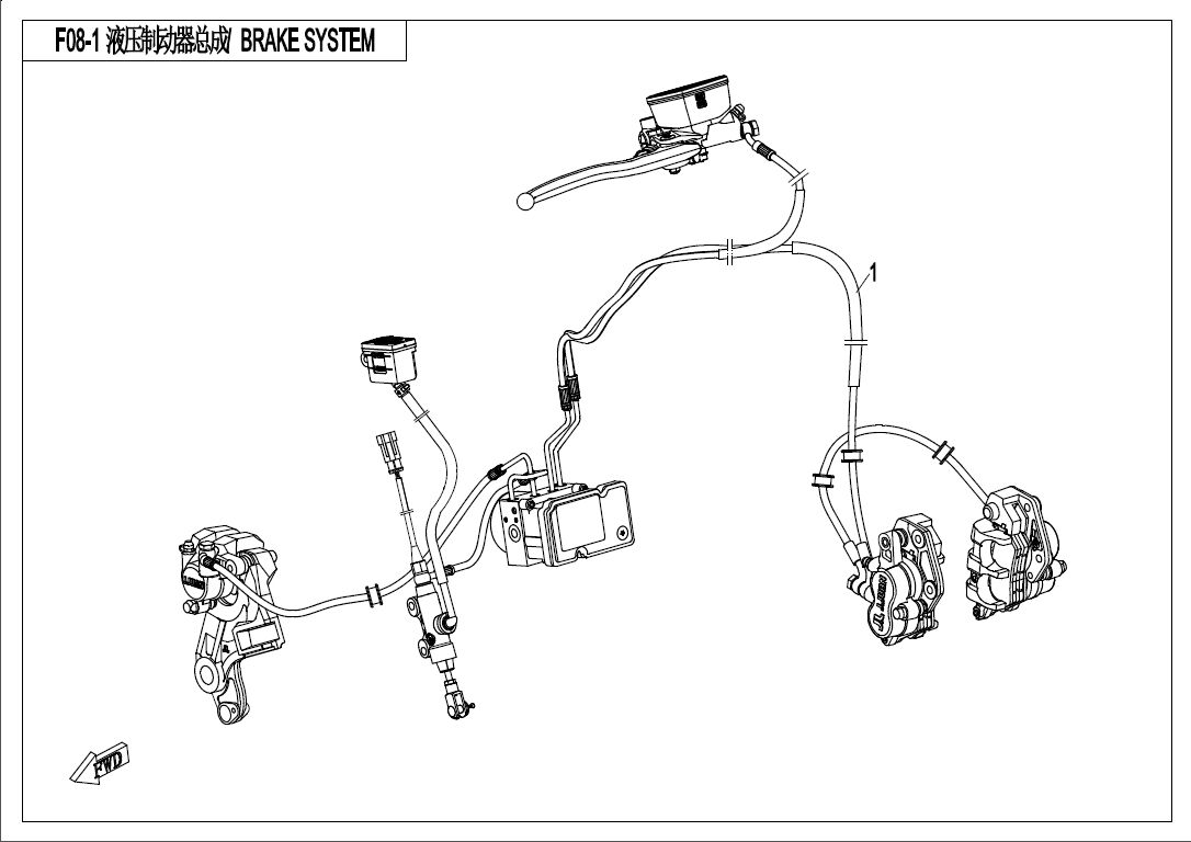 SYSTEME DE FREINAGE POUR 650 MT ABS WITH SIDE BOX 2019