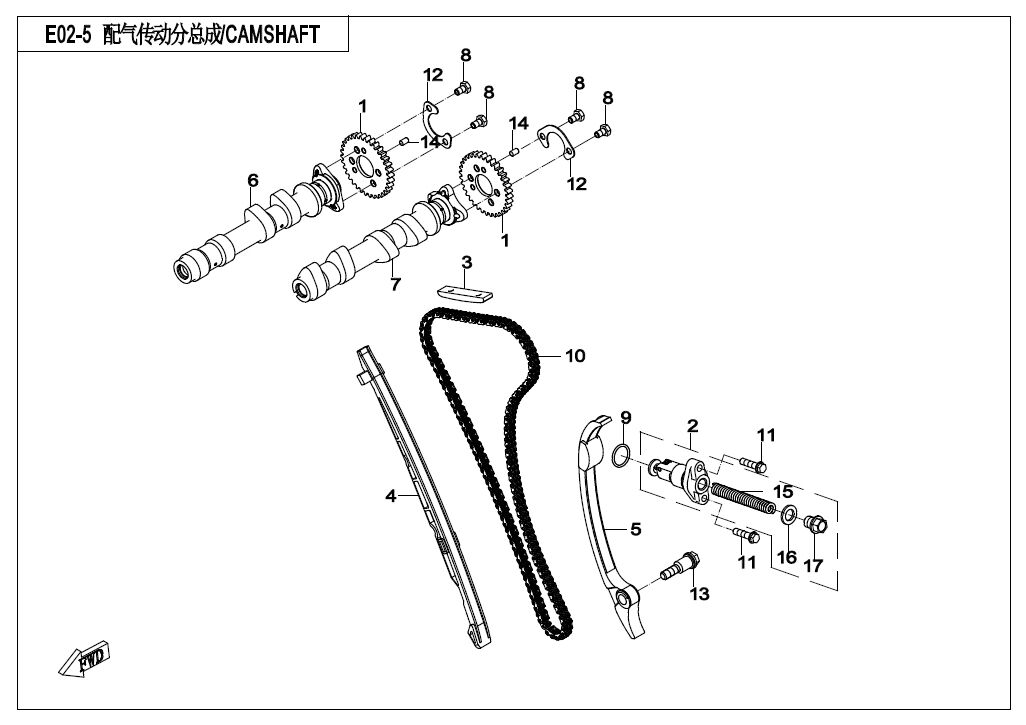 ARBRE A CAMES POUR 650 MT ABS WITH SIDE BOX 2019