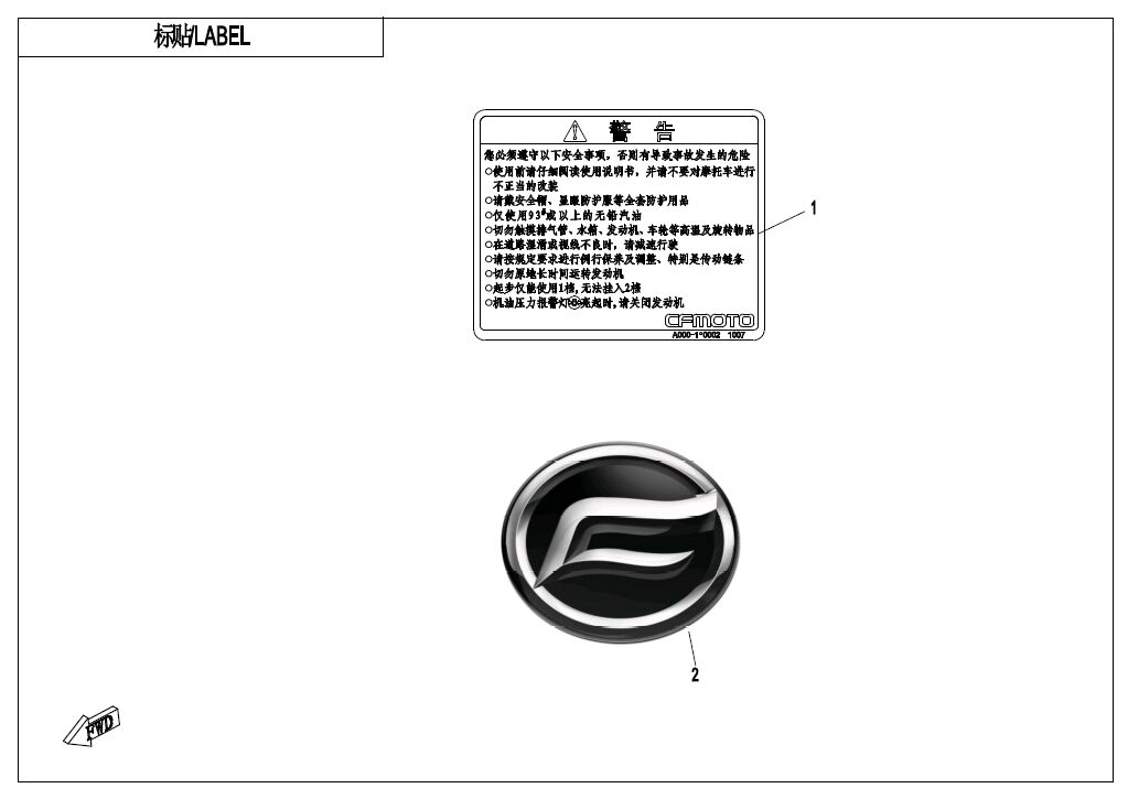 ETIQUETTE EURO POUR 400 NK ABS 2018