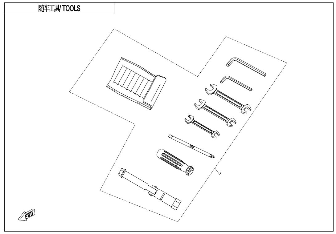 OUTILS POUR 650 NK ABS 2020