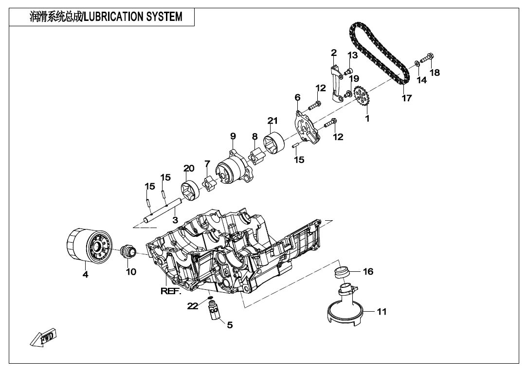 SYSTEME DE LUBRIFICATION POUR 650 MT ABS WITH SIDE BOX 2018