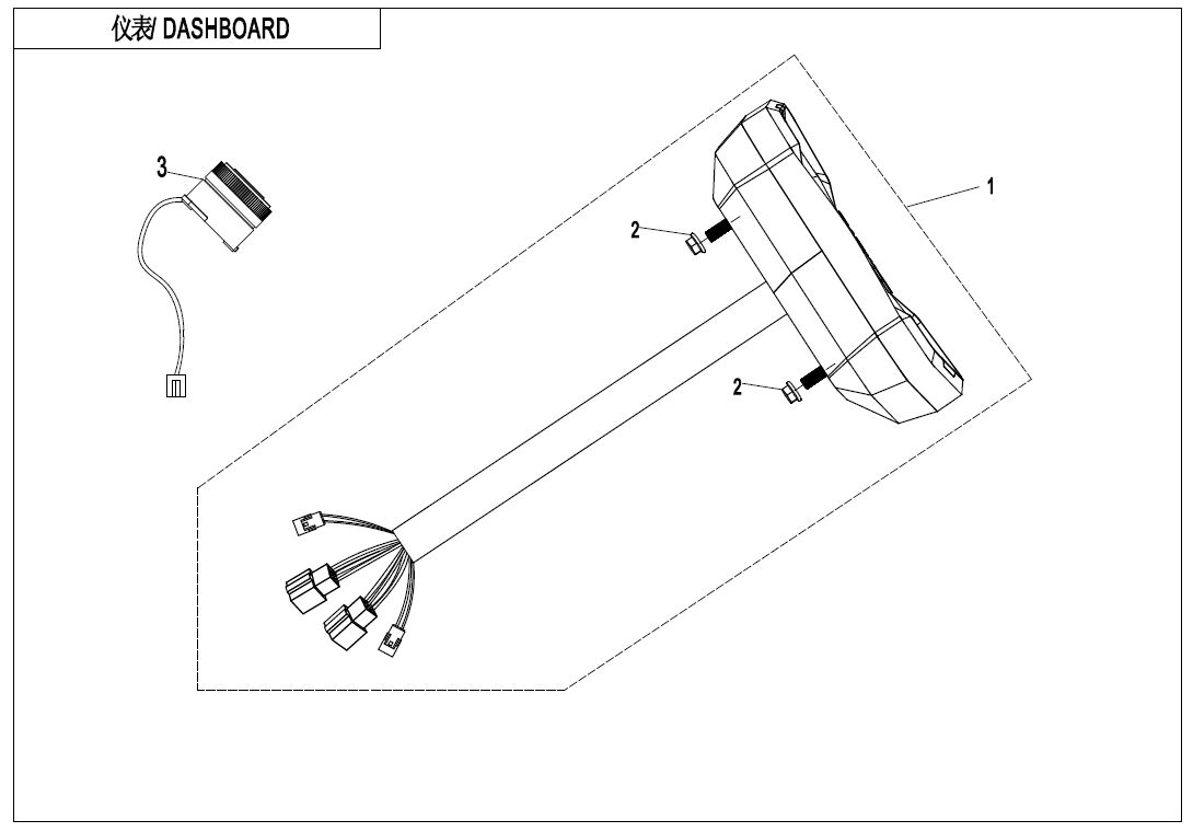 TABLEAU DE BORD POUR CFORCE 600 T3 SANS EPS 2020