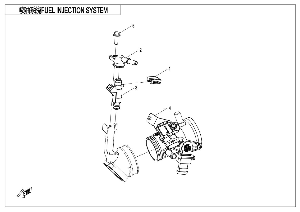 SYSTEME D INJECTION DE CARBURANT POUR CFORCE 600 T3 SANS EPS 2018