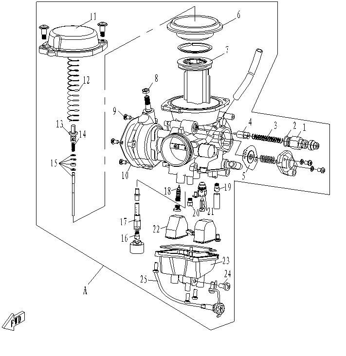 CARBURATEUR POUR RANCHER 500 2012