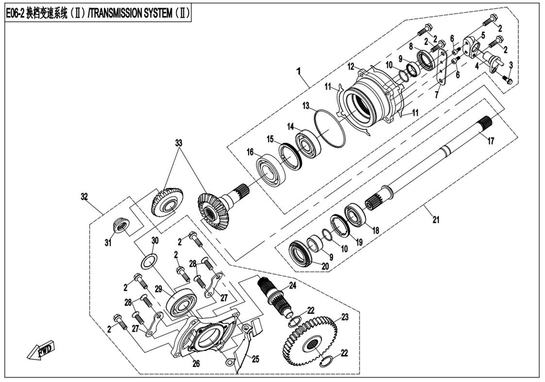 SYSTEME DE TRANSMISSION 2 POUR CFORCE 800 2015