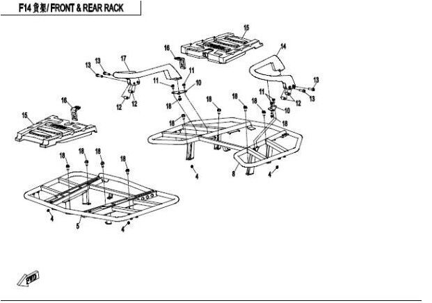RACK POUR CFORCE 800 2014