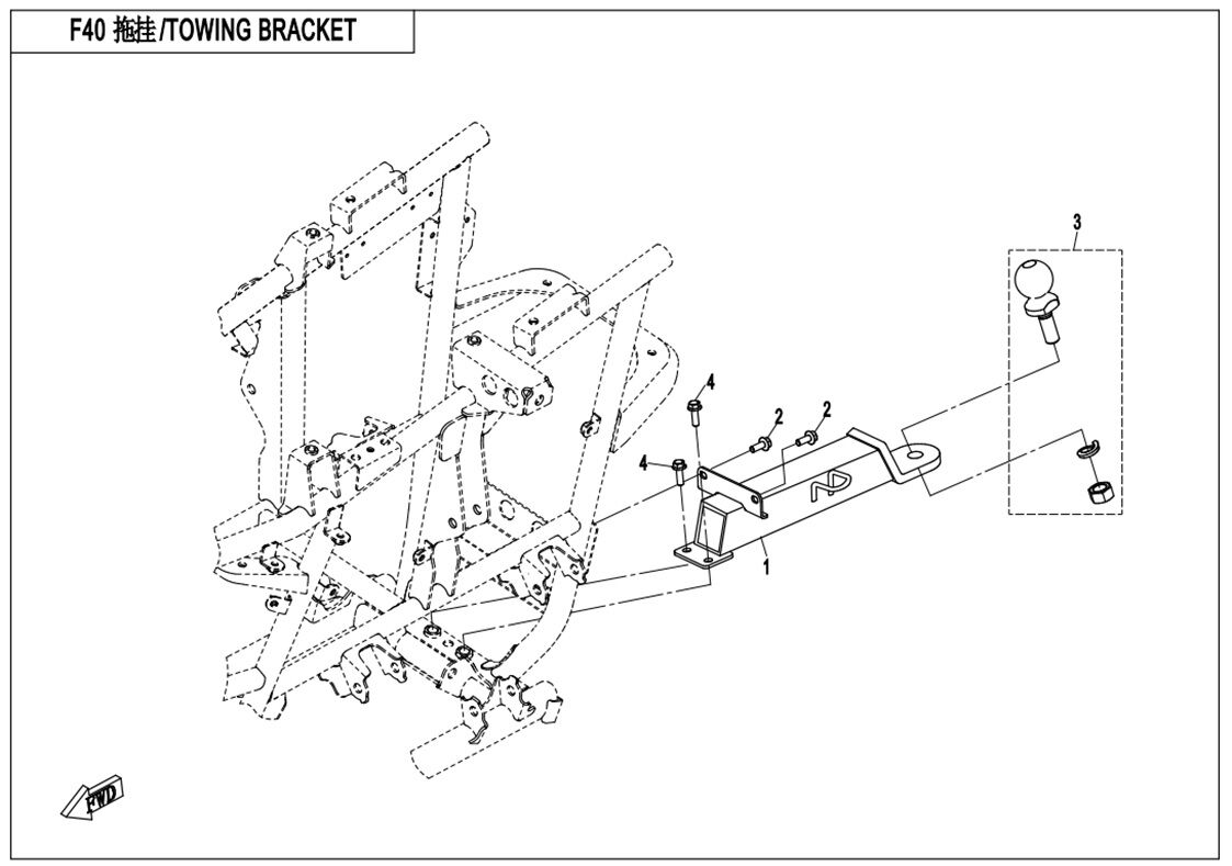 ATTELAGE POUR CFORCE 800 2015