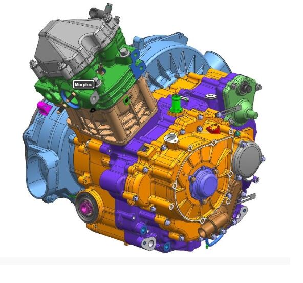 ENSEMBLE COMPLET DU MOTEUR 191S POUR CFORCE 600 L7E 2020