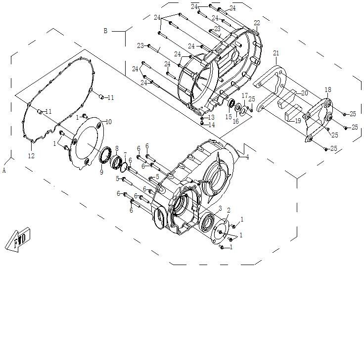 CARTER CVT POUR ZFORCE 600 EX 2013
