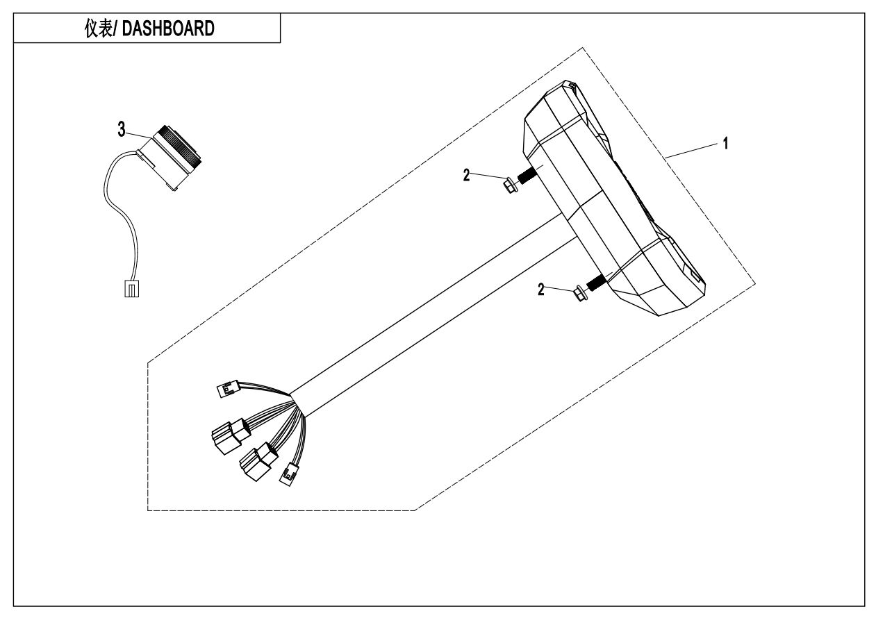TABLEAU DE BORD POUR CFORCE 600 L7E 2020