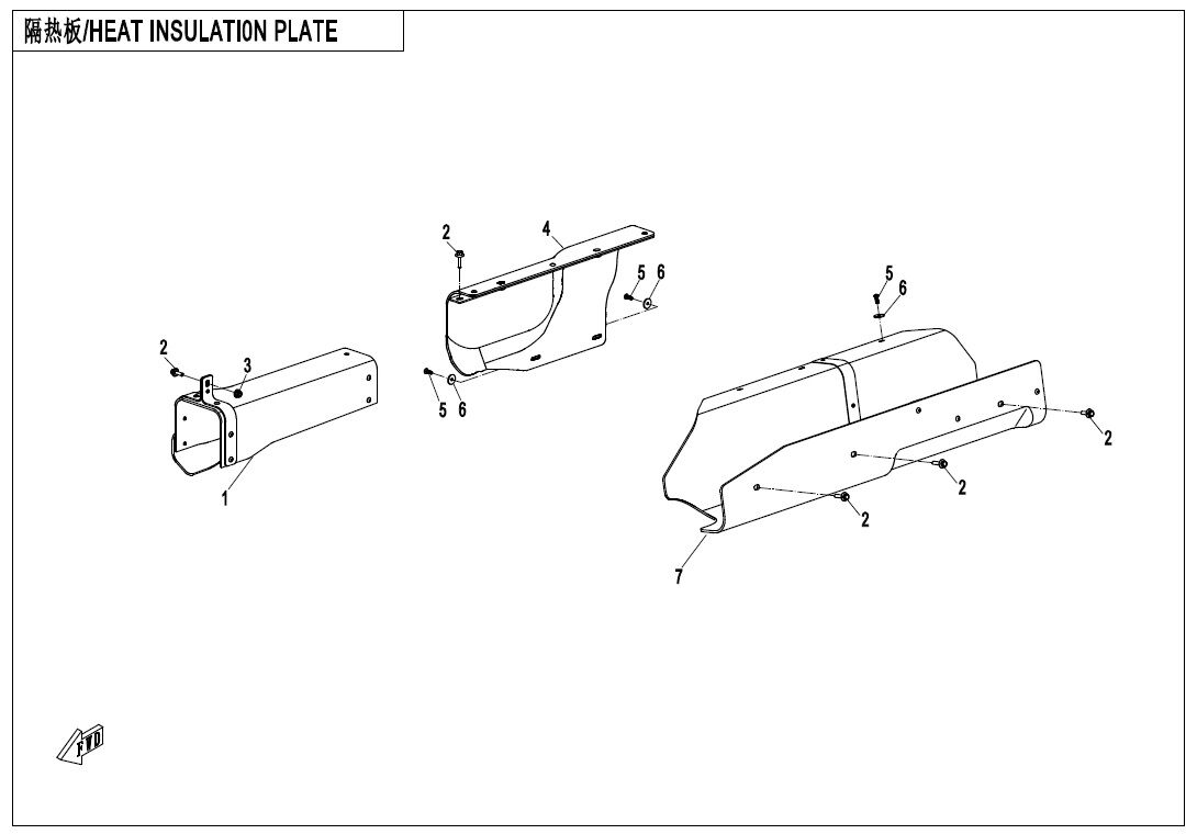 PARE CHALEUR POUR CFORCE 1000 EPS L7E 2022