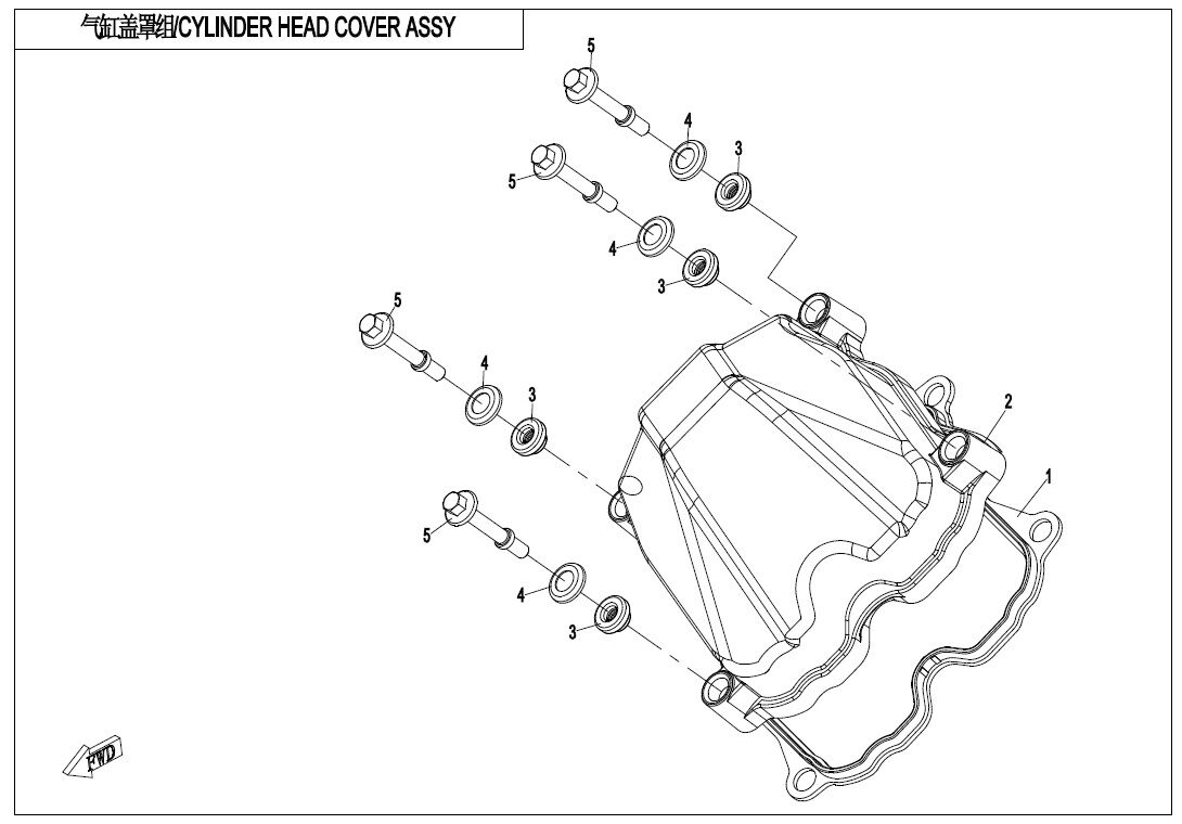 COUVRE CULASSE POUR CFORCE 520 COURT T3 2020