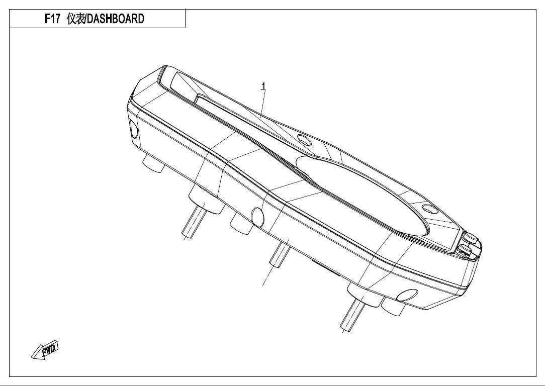 TABLEAU DE BORD POUR 650 MT ABS WITH SIDE BOX 2020