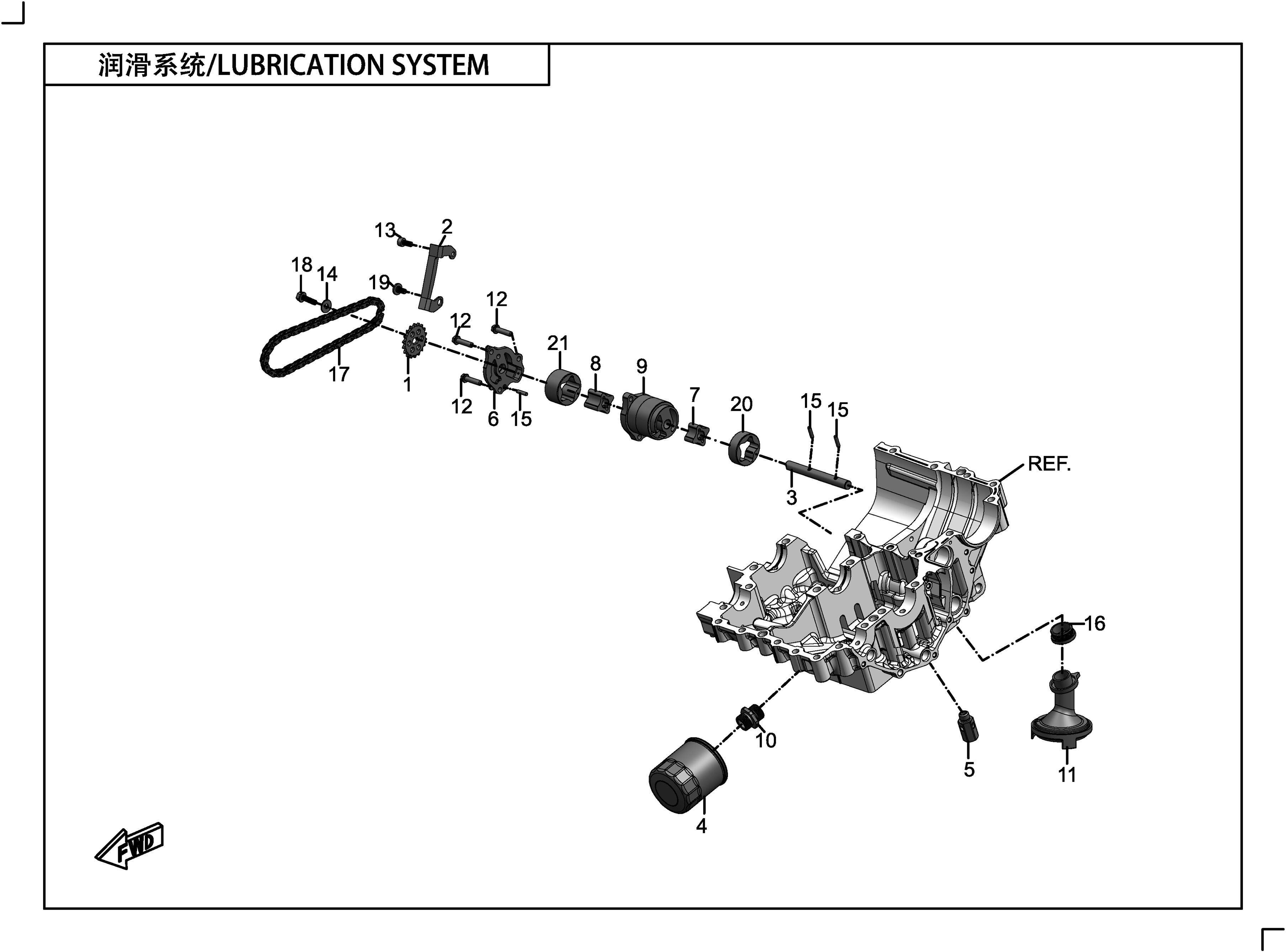 SYSTEME DE LUBRIFICATION POUR 400 GT ABS 2020