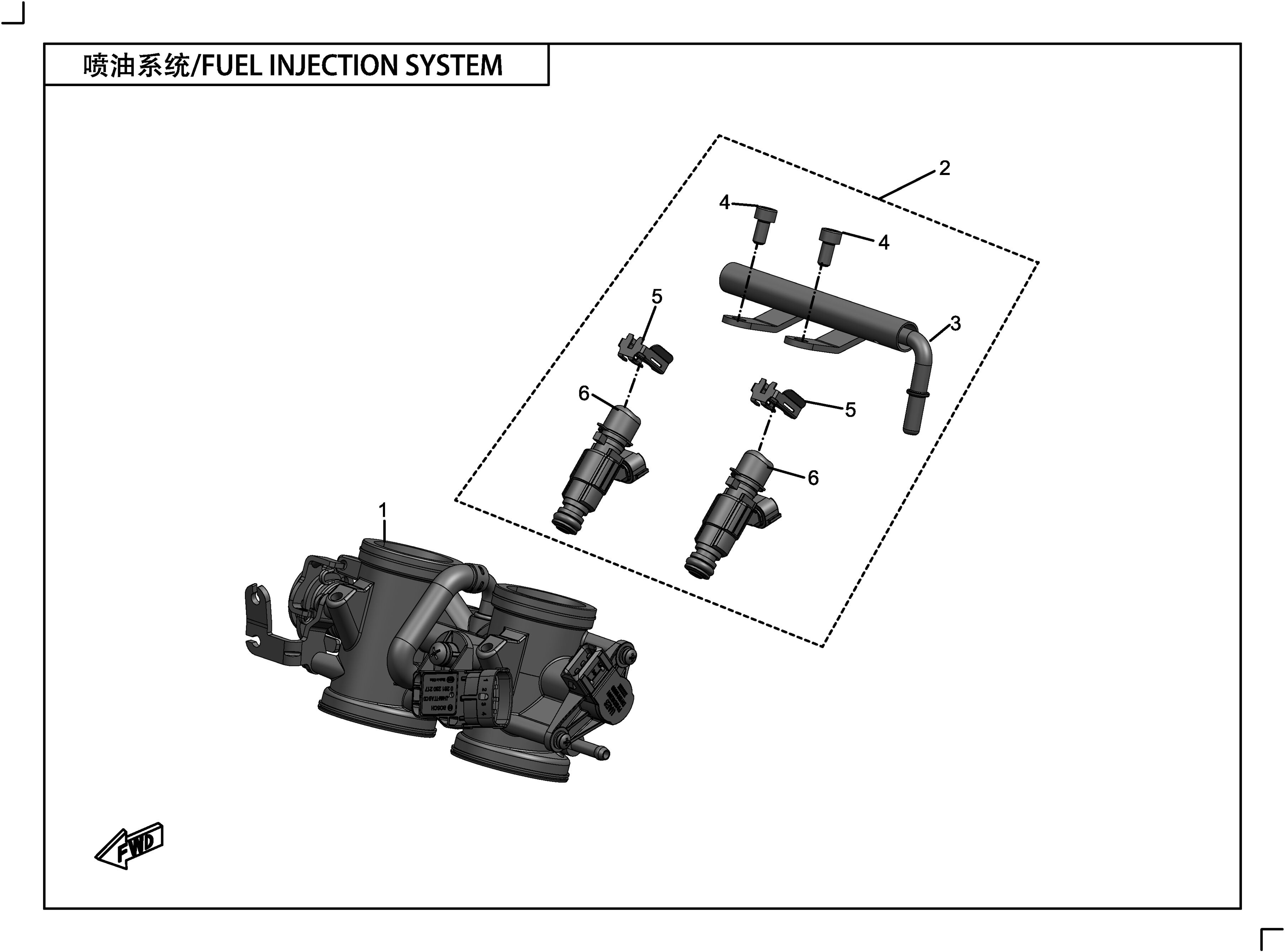 SYSTEME D INJECTION DE CARBURANT POUR 400 GT ABS 2020