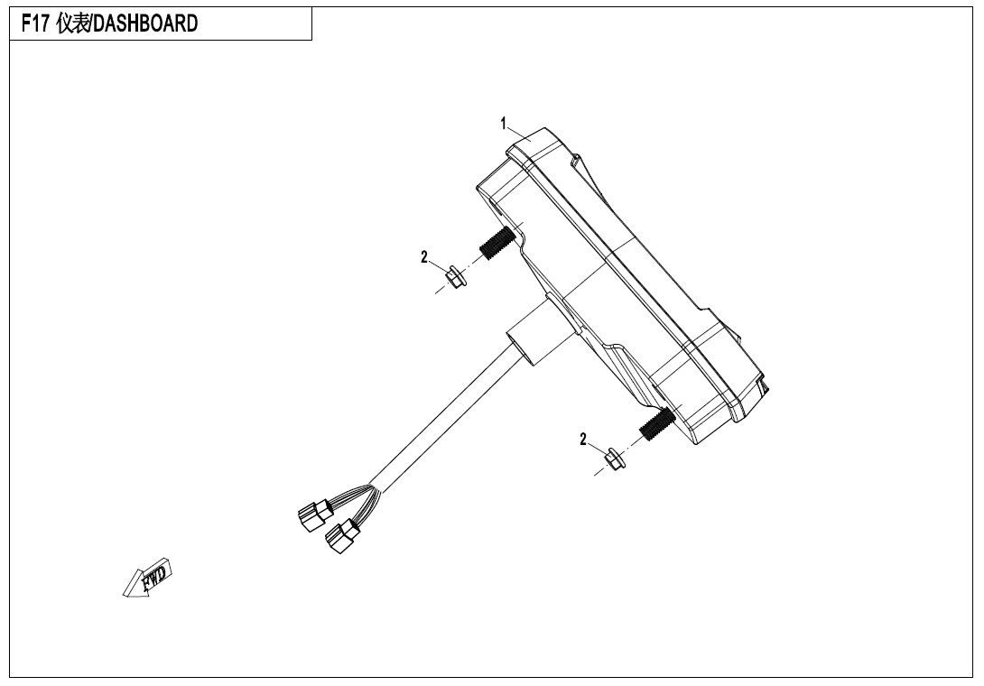 TABLEAU DE BORD POUR CFORCE 450 L7E 2020